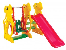 Игровой комплекс горка+качели "Бегемот", Ching-ching